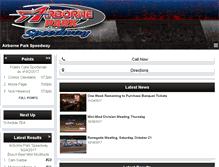 Tablet Screenshot of airborneparkspeedway.com